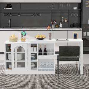 Lexiou Moderna mesa de bar, extensible, giratoria 360°, con…