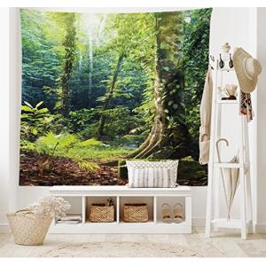 ABAKUHAUS Selva Tapiz de Pared y Cubrecama Suave, Mañana Ra…
