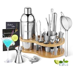 YISSVIC Coctelera para Cócteles 22Pcs Juego de Coctelera 75…