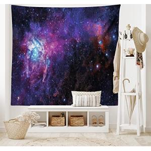 ABAKUHAUS Galaxia Tapiz de Pared y Cubrecama Suave, Noche E…