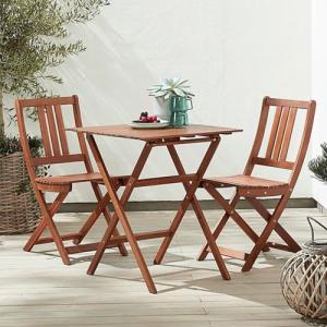 YOEVU - Set de 2 Sillas Plegables de Jardín, Madera de Acac…