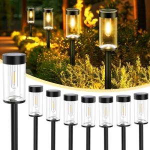 nipify Balizas Solares para Exterior Jardin,8 Paquete Luces…