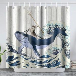 LTZGO 180x200CM Cortina de Ducha Antimoho Poliéster Lavable…