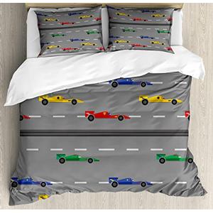 ABAKUHAUS Pasatiempo Funda Nórdica, Rally de Coches Colorid…