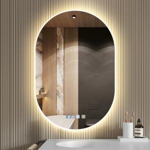 wowspeed Espejo de baño Iluminado con LED 50 x 75 cm, EEspe…