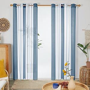 Deconovo Cortinas y Visillos Salon, Translucidas, para Vent…