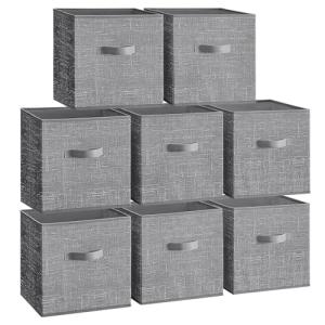 SONGMICS Cajas de Almacenaje, Juego de 8 Cajas de Almacenaj…