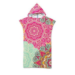 Fansu Boho Poncho Toalla con Capucha, Adulto Verano Playa N…