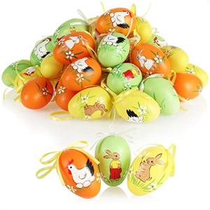 com-four® 36x Huevos de Pascua para Colgar - Decoración de…