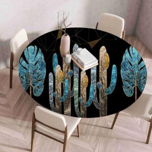 Chickwin Manteles de Mesa Redondo Lavable, Mantel Redondo M…