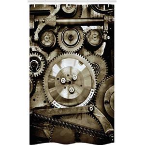 ABAKUHAUS Industrial Cortina para baño, Engranajes de Edad,…
