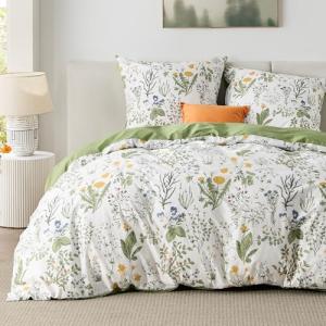BEDSURE Juego de ropa de cama de 200 x 200 cm, algodón, col…