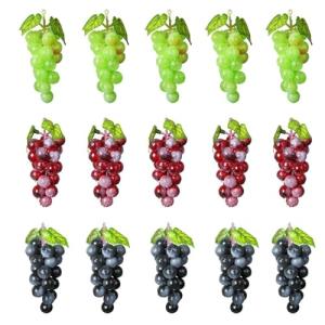 Molyorch 15 Piezas Racimos Uvas Artificiales, Uvas Artifici…