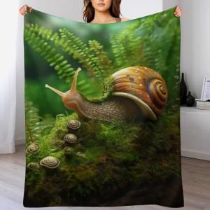 Caracoles Manta polar para cama y sofá cama (100 x 130 cm)