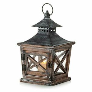 Nuptio Farol Navideño de Madera Velas: Farolillos de Vela D…