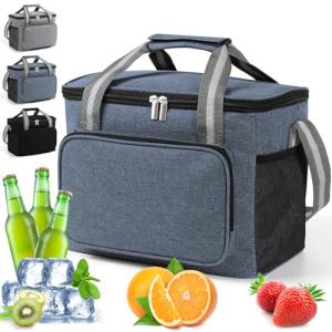 DUNSOO 15L Bolsa Termica Porta Alimentos, Nevera Portatil,…
