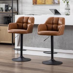 chairus Juego de 2 Taburetes de Bar Ajustable Sillas Altas…