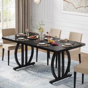 Tribesigns Mesa de comedor para 4-6 personas, 160 x 80 cm,…