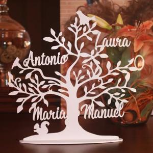 JR Maderas Arbol de la Vida Personalizado con Caja Regalo p…