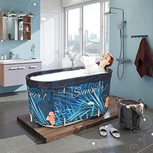 Kotsy bañera portatil adulto 120x57x57cm,bañera plegable pa…