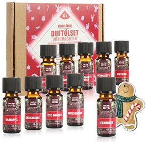 com-four® 10x aceites perfumados en un Set - Aroma navideño…