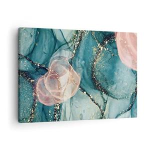 ARTTOR Lienzos decorativos Líquido Oro Rosa Cuadro Sobre Li…