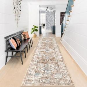 Enyhom Alfombra de pasillo extralarga de 60 x 240 cm, antid…