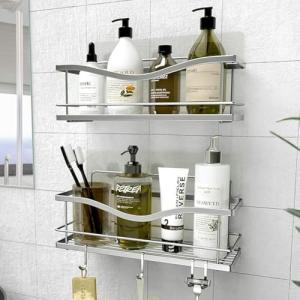 KINCMAX Estanteria de Ducha para Baño con Adhesivo sin Nece…