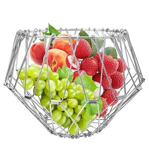 mofna Cuenco plegable multiusos de acero inoxidable para fr…
