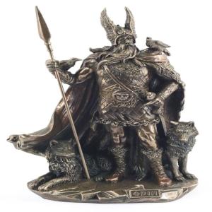 BY SIGRIS Figura De Resina Clásica Dios Odín Figuras Bronce…