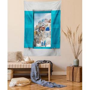 ABAKUHAUS Grecia Tapiz, Ventana vieja Persianas, Decoración…