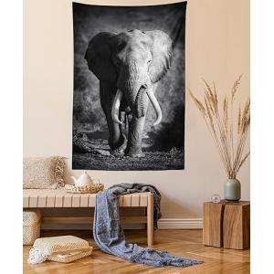 ABAKUHAUS Elefante Tapiz de Pared y Cubrecama Suave, Elefan…