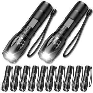 MODOAO Linterna LED, paquete de 12 linternas portátiles imp…