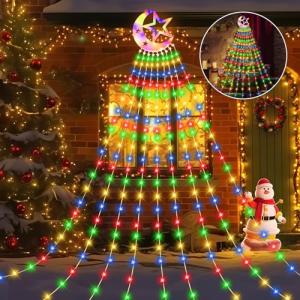 Possily luces de arbol de Navidad, 346 LED en RGB, luces de…