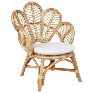 Silla infantil pavo real de ratán natural 70 cm boho interi…