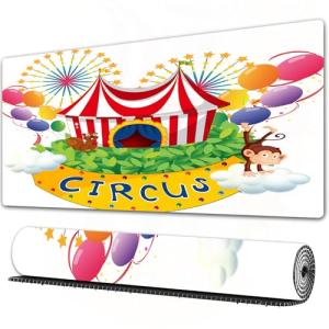 FEHWI Alfombrilla ratón 75x40 cm,Decoración de Circo, Carna…