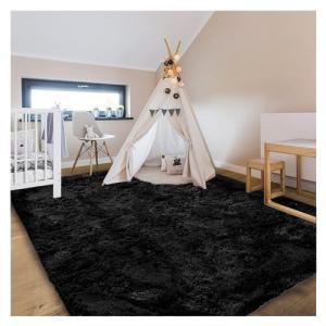 Bibykivn Alfombra Salon Pelo Largo Lavables, 80x160 cm Shag…