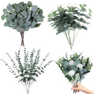 BDHYYM 30 Pcs Ramas Eucalipto Artificial, Eucalipto Preserv…