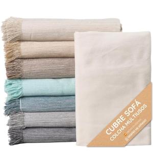 Colcha Multiusos: Plaid Sofa, Manta Foulard, Cubre Cama, Fo…