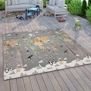 Paco Home Alfombra Juegos Gateo Bebé Niños Plegable Lavable…
