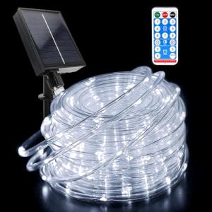 GHONLZIN Solar Cadena de Luces, Impermeable Tubo Iluminació…