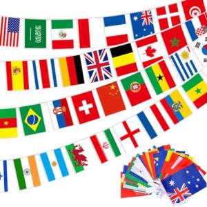 100 Países Banderas del Mundo, Banderines de Países Diferen…