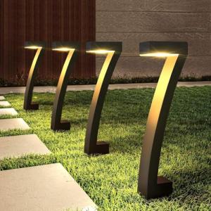 Balizas Solares Jardín 4 luces solares LED exterior que le…