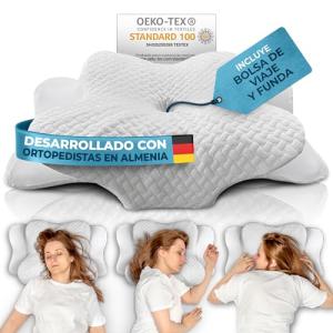 Glückstoff® Almohada Cervical & Ergonómica [para Todos LOS…