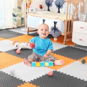 Tapete Puzzle, Alfombra Juego Puzzle Infantil, 16 Piezas Nú…