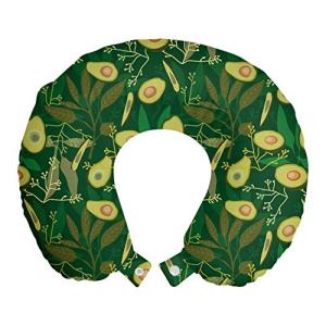 ABAKUHAUS Aguacate Cojín de Viaje para Soporte de Cuello, H…