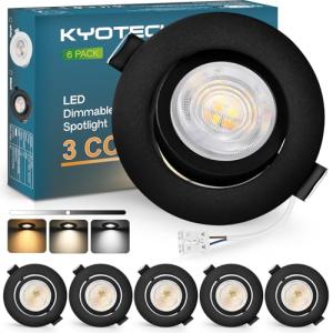 KYOTECH 3CCT Downlight LED Techo Empotrable Regulable 68-75…
