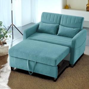 Cayipng Sofá Cama 2 Plazas 3 en 1, Respaldo Ajustable 3 Niv…
