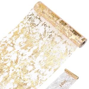 Camino de Mesa Dorado de 28 cm x 10 m, Camino de Mesa de lá…