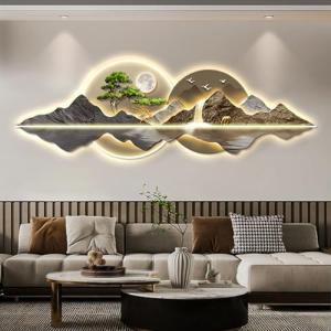 Esculturas de Pared con Luz LED Pinturas Decorativas de Ent…